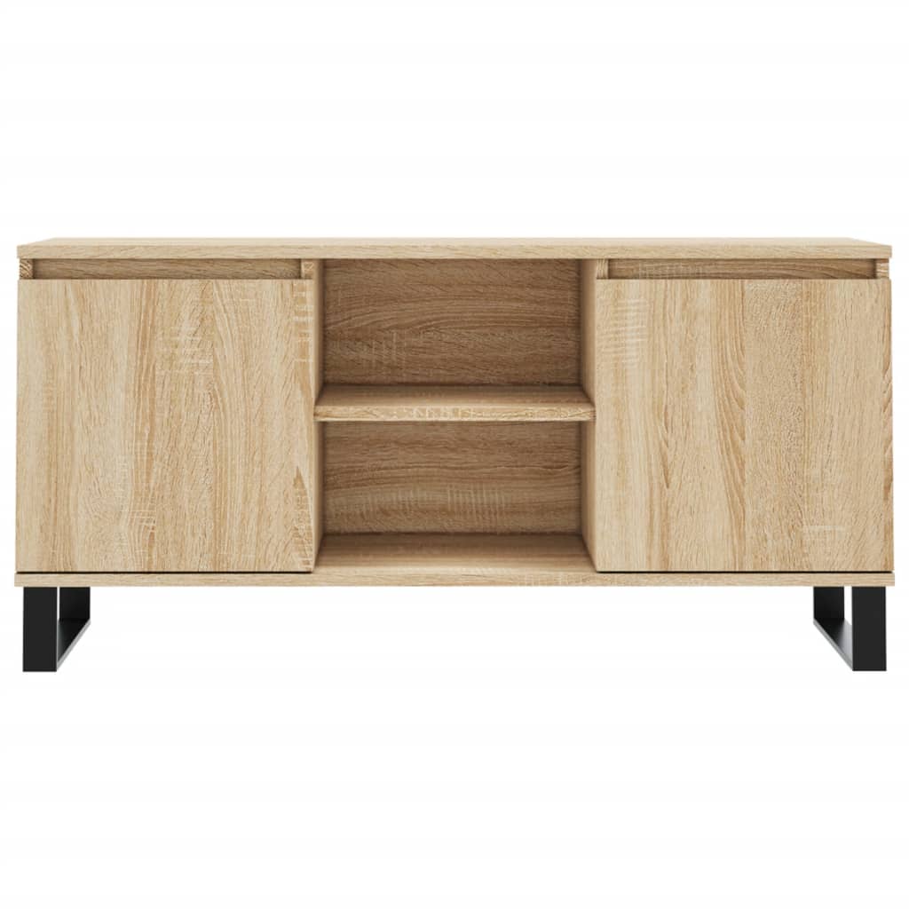 Meuble TV chêne sonoma 104x35x50 cm bois d'ingénierie - XIOS