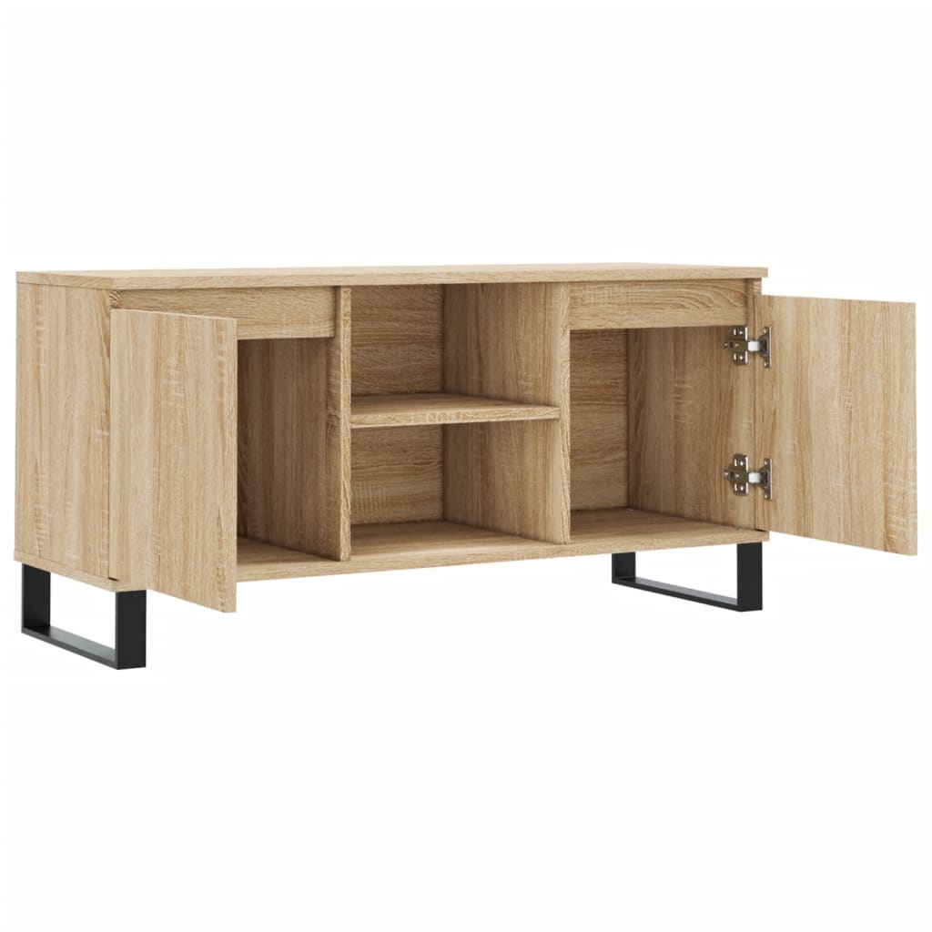 Meuble TV chêne sonoma 104x35x50 cm bois d'ingénierie - XIOS