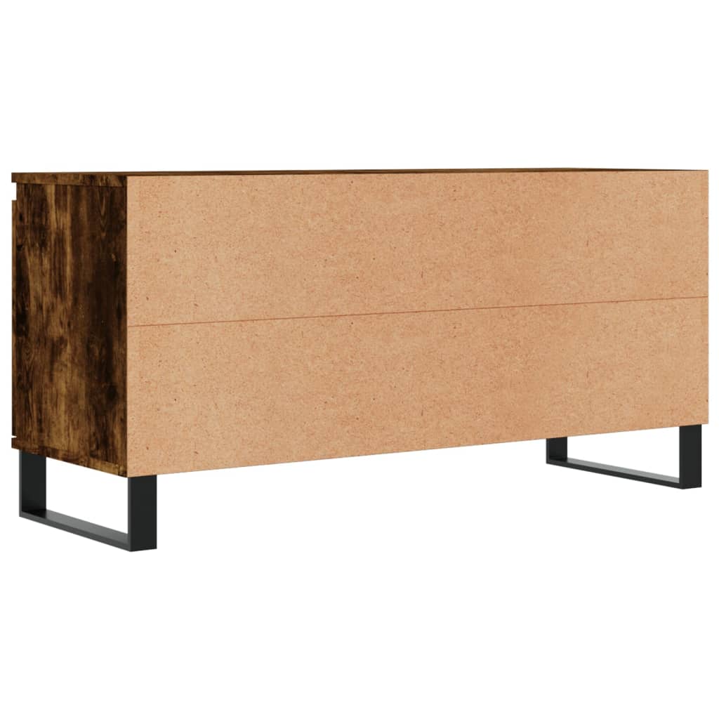 Meuble TV chêne fumé 104x35x50 cm bois d'ingénierie - XIOS