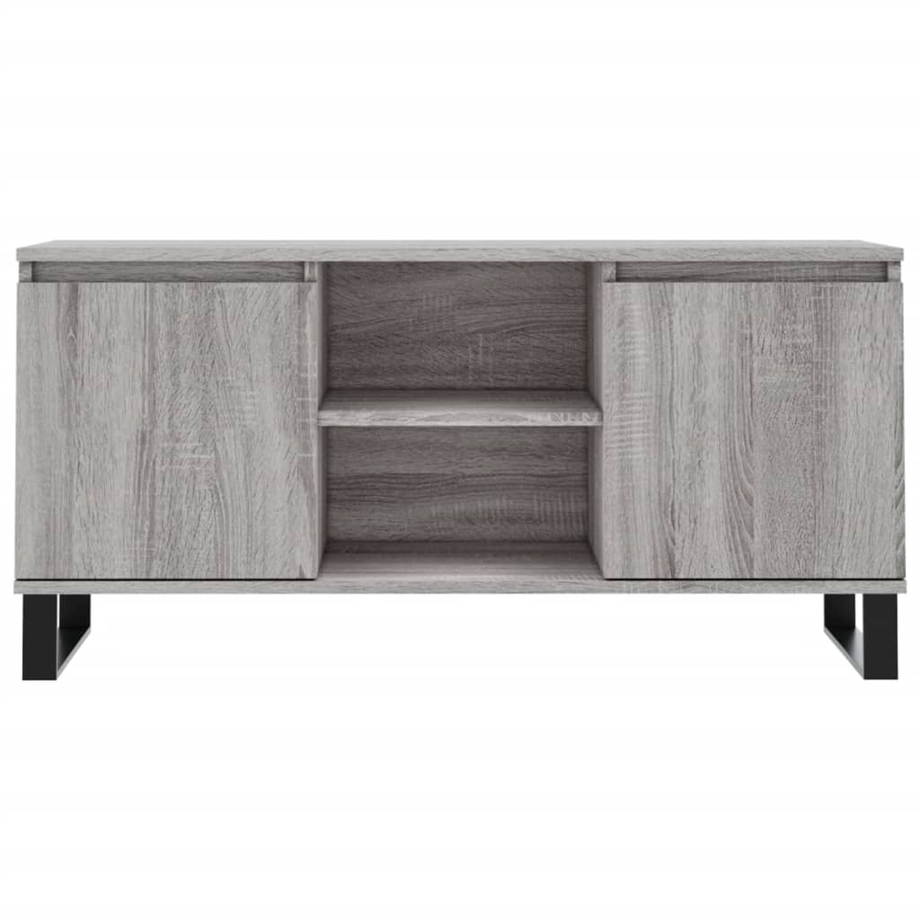 Meuble TV sonoma gris 104x35x50 cm bois d'ingénierie - XIOS