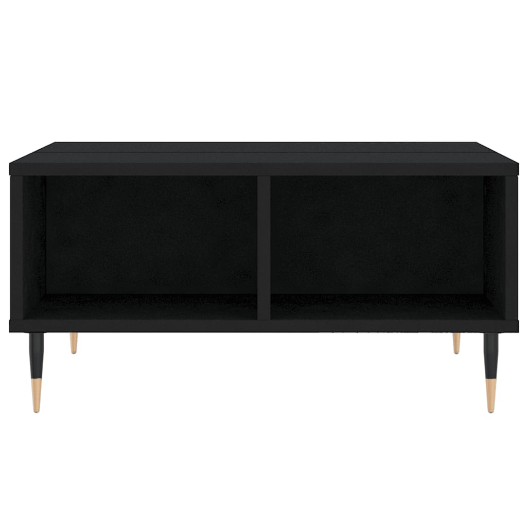 Table basse noir 60x60x30 cm bois d'ingénierie - XIOS