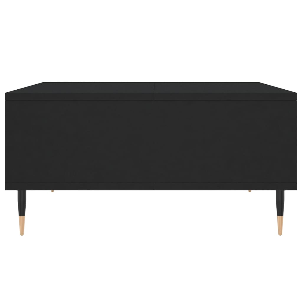 Table basse noir 60x60x30 cm bois d'ingénierie - XIOS