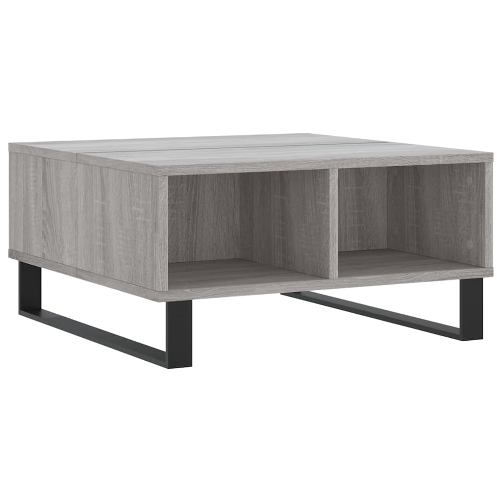 Table basse sonoma gris 60x60x30 cm bois d'ingénierie - XIOS