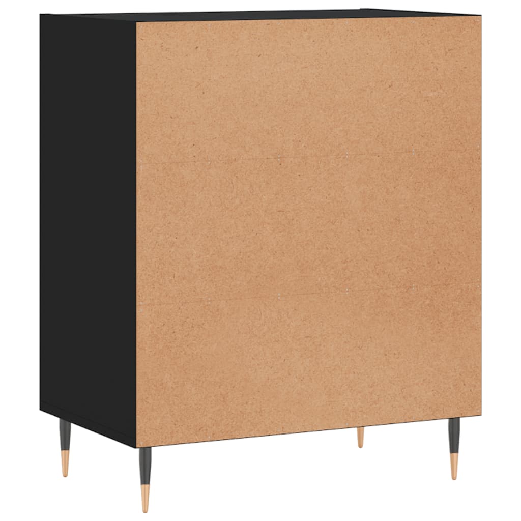 Buffet noir 57x35x70 cm bois d’ingénierie - XIOS