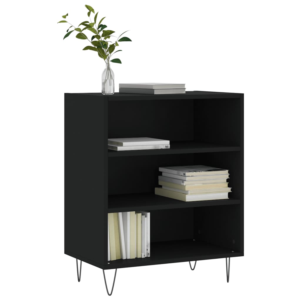 Buffet noir 57x35x70 cm bois d’ingénierie - XIOS
