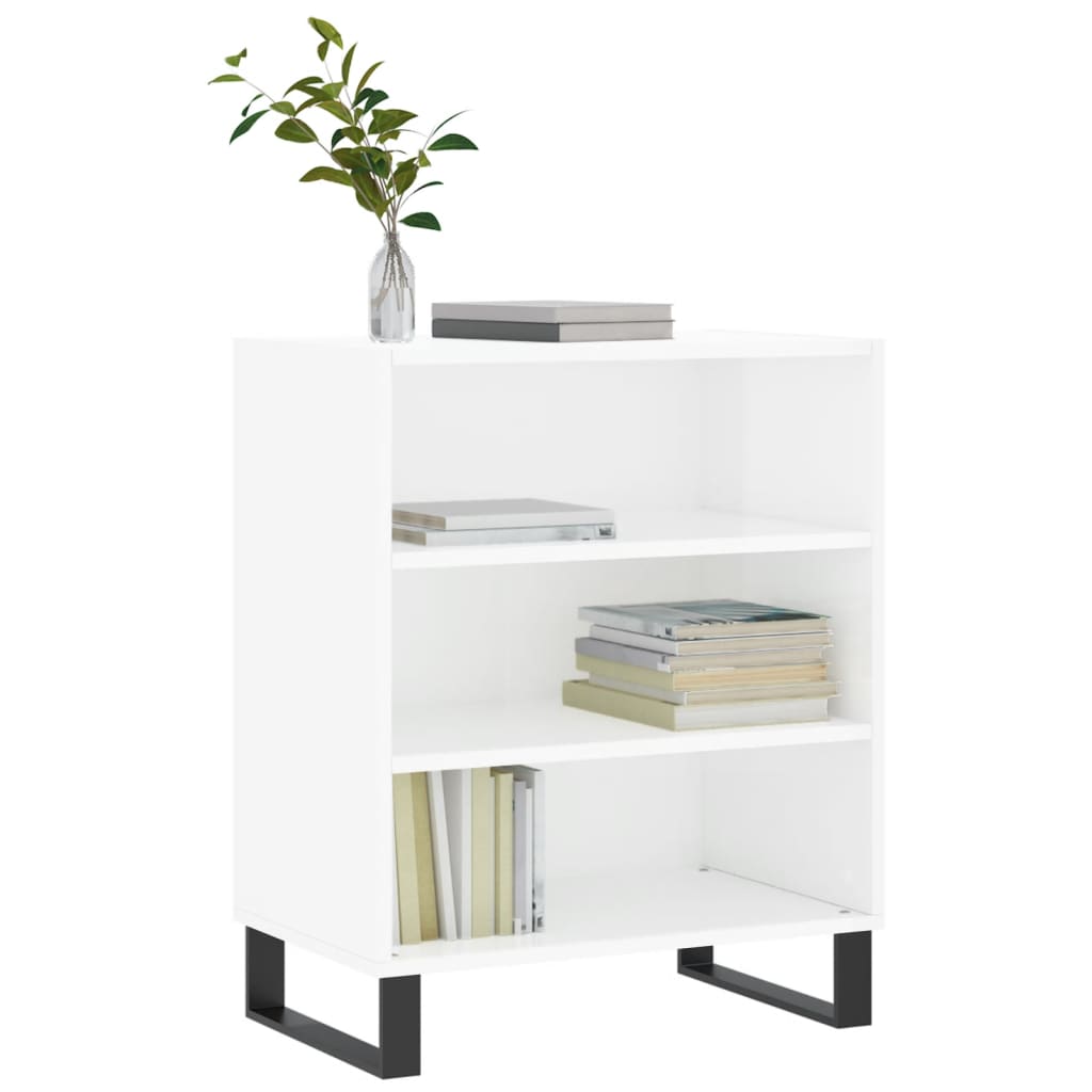 Buffet blanc brillant 57x35x70 cm bois d'ingénierie - XIOS