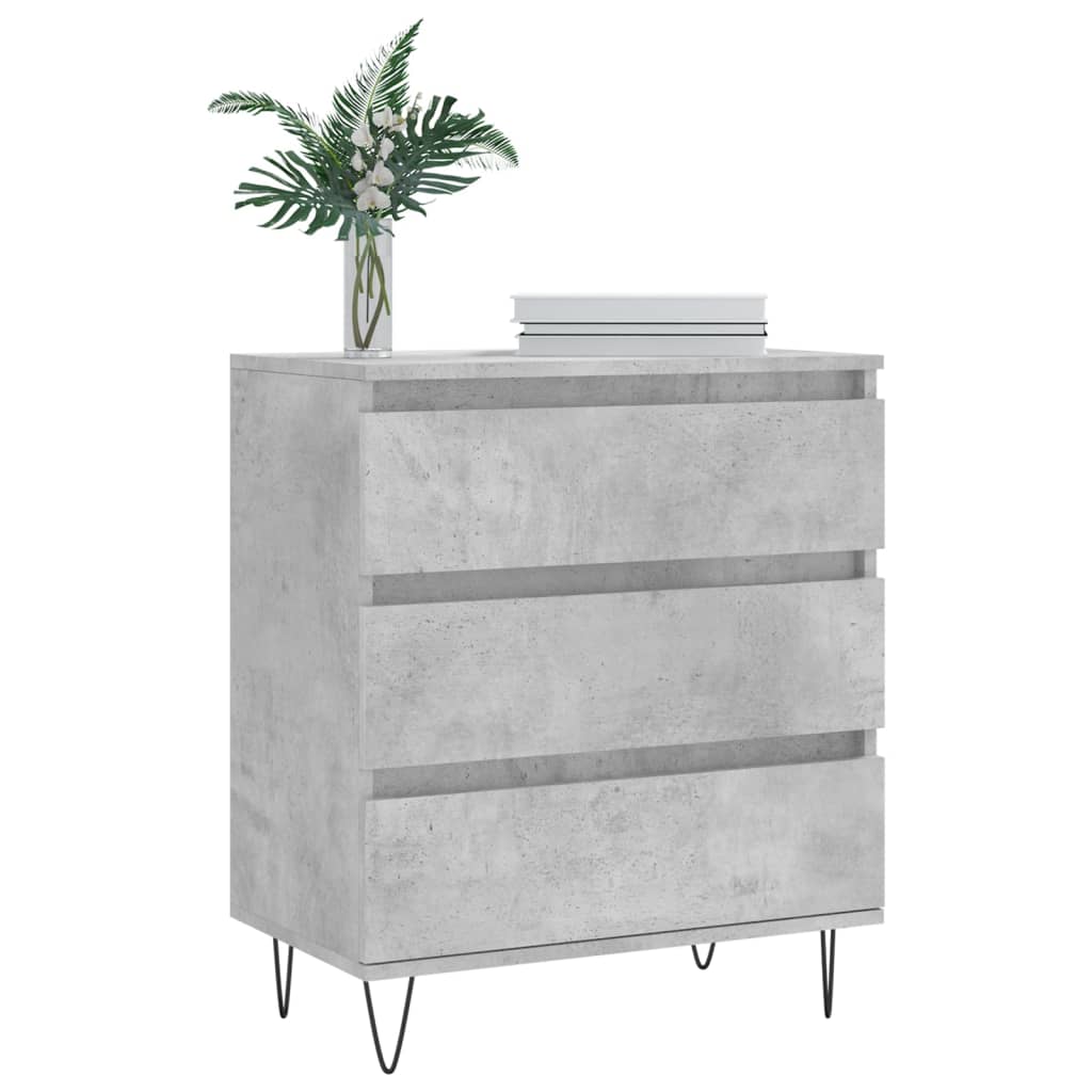 Buffet Gris béton 60x35x70 cm Bois d'ingénierie - XIOS