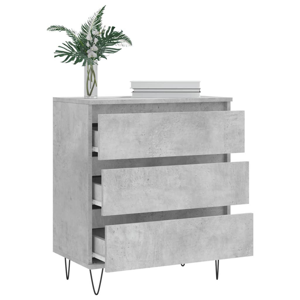 Buffet Gris béton 60x35x70 cm Bois d'ingénierie - XIOS