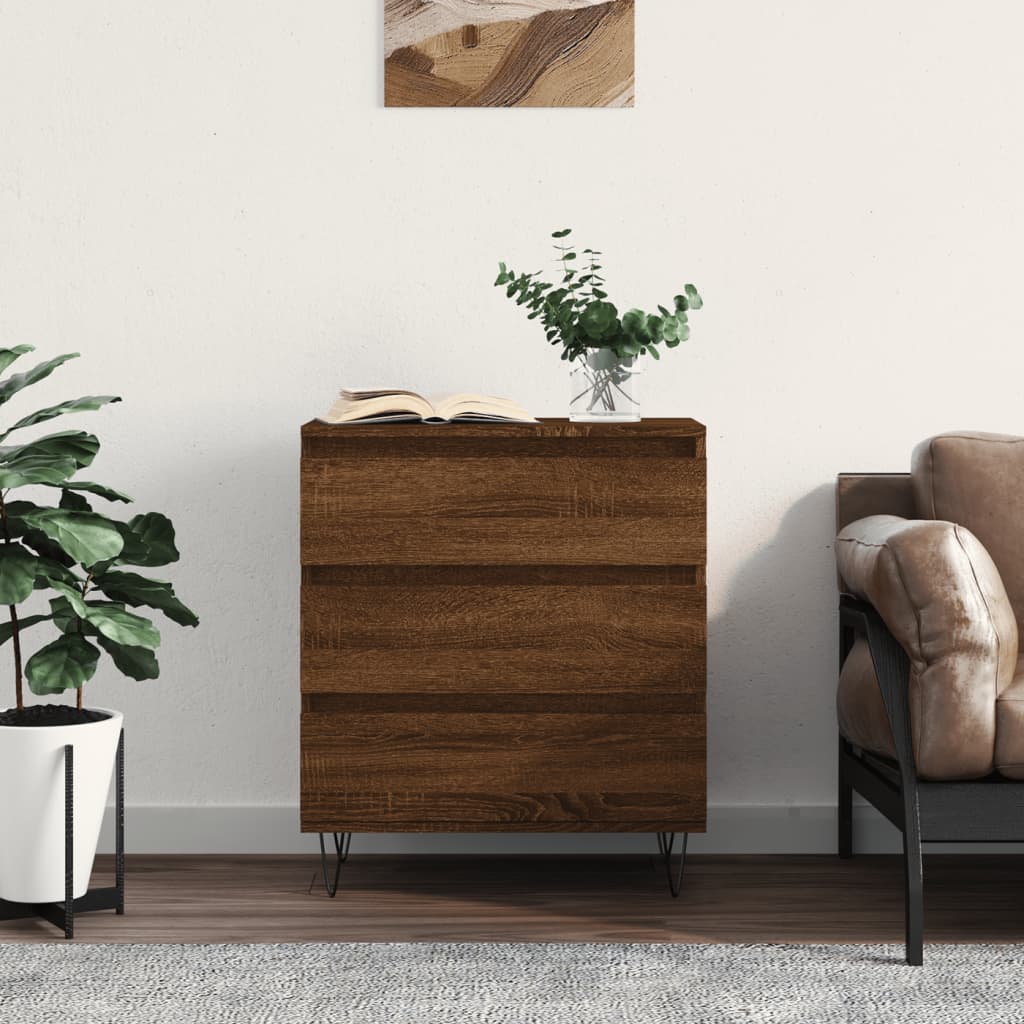 Buffet Chêne marron 60x35x70 cm Bois d'ingénierie - XIOS