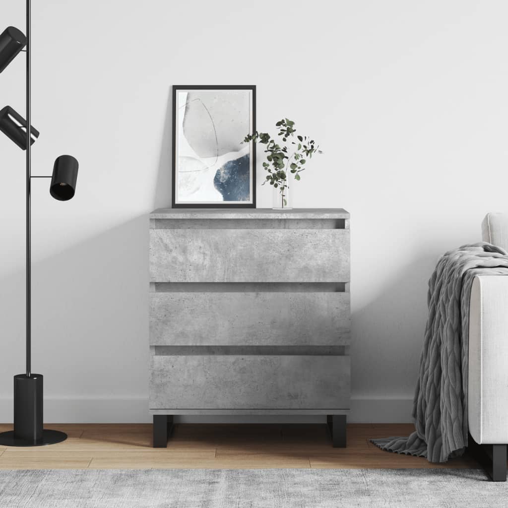 Buffet Gris béton 60x35x70 cm Bois d'ingénierie - XIOS