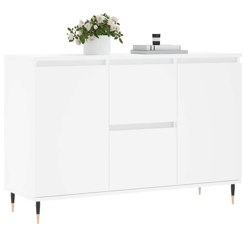 Buffet blanc 101,5x35x70 cm bois d'ingénierie - XIOS