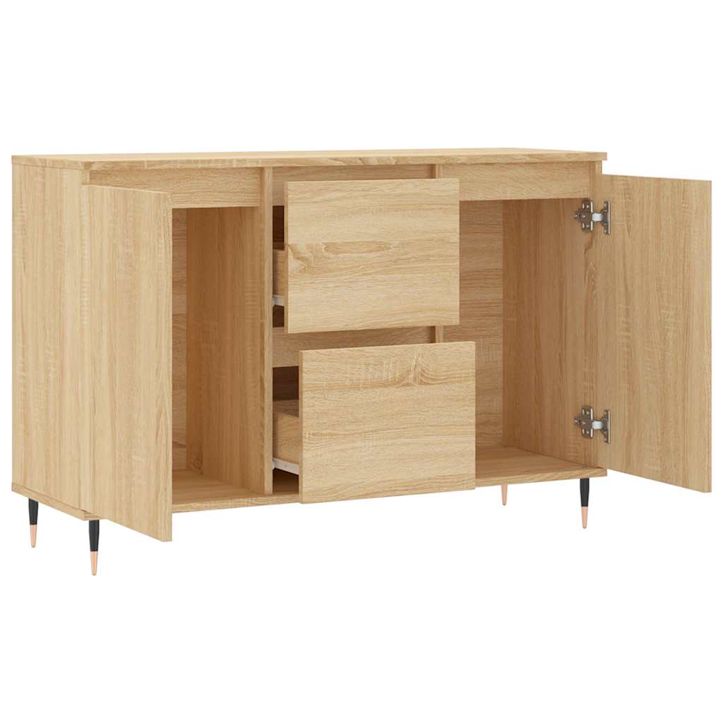 Buffet chêne sonoma 101,5x35x70 cm bois d'ingénierie - XIOS