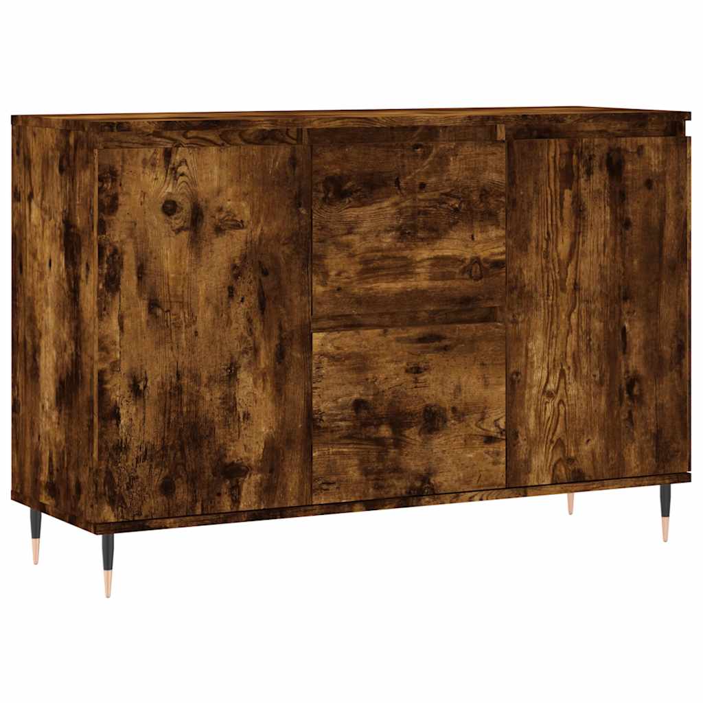 Buffet chêne fumé 101,5x35x70 cm bois d'ingénierie - XIOS