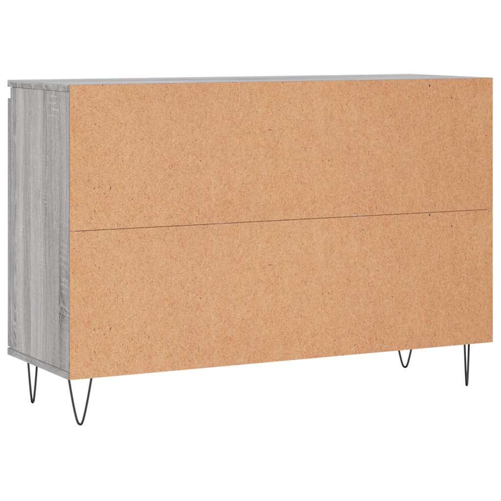 Buffet sonoma gris 101,5x35x70 cm bois d'ingénierie - XIOS