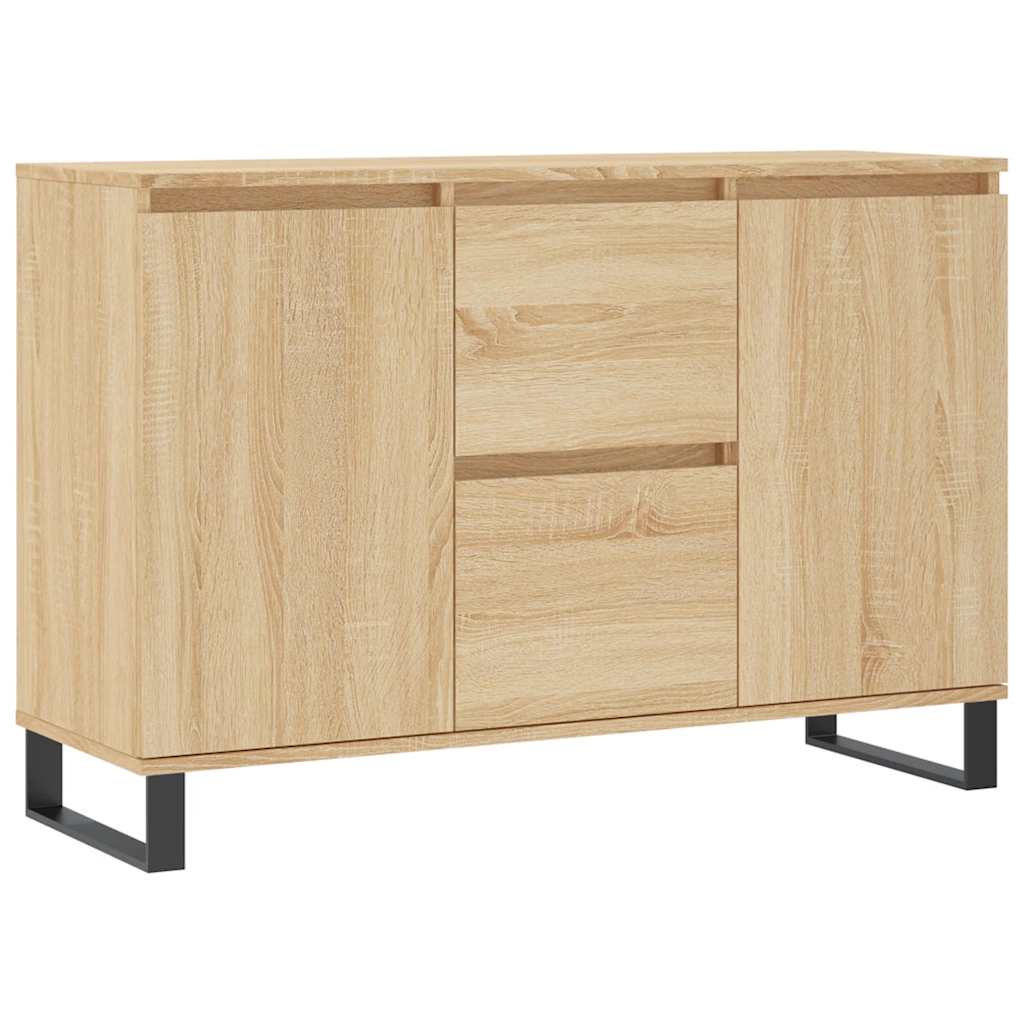 Buffet chêne sonoma 101,5x35x70 cm bois d'ingénierie - XIOS