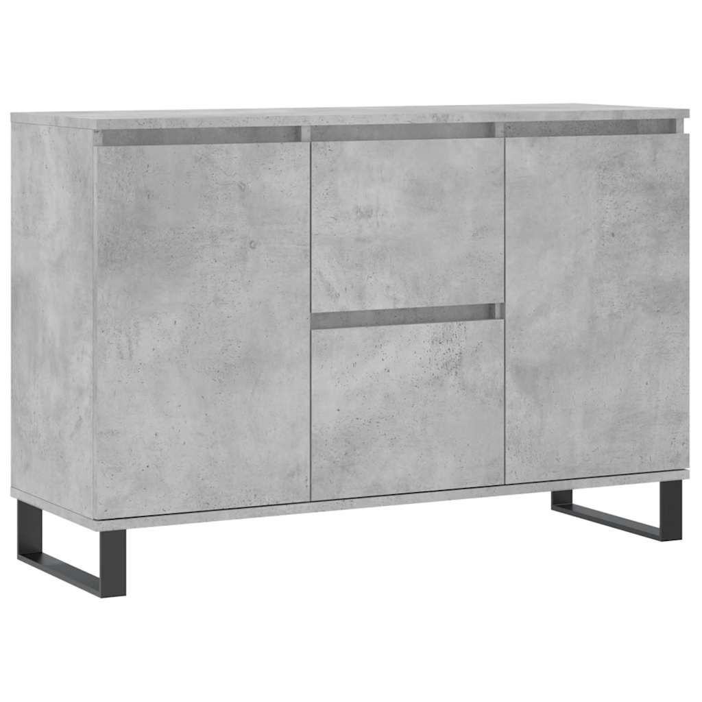 Buffet gris béton 101,5x35x70 cm bois d'ingénierie - XIOS