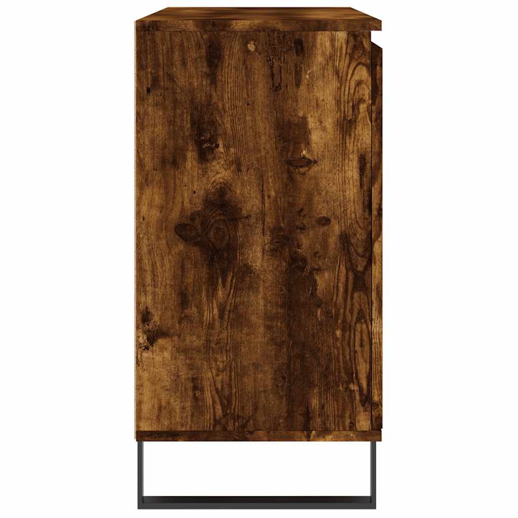 Buffet chêne fumé 101,5x35x70 cm bois d'ingénierie - XIOS
