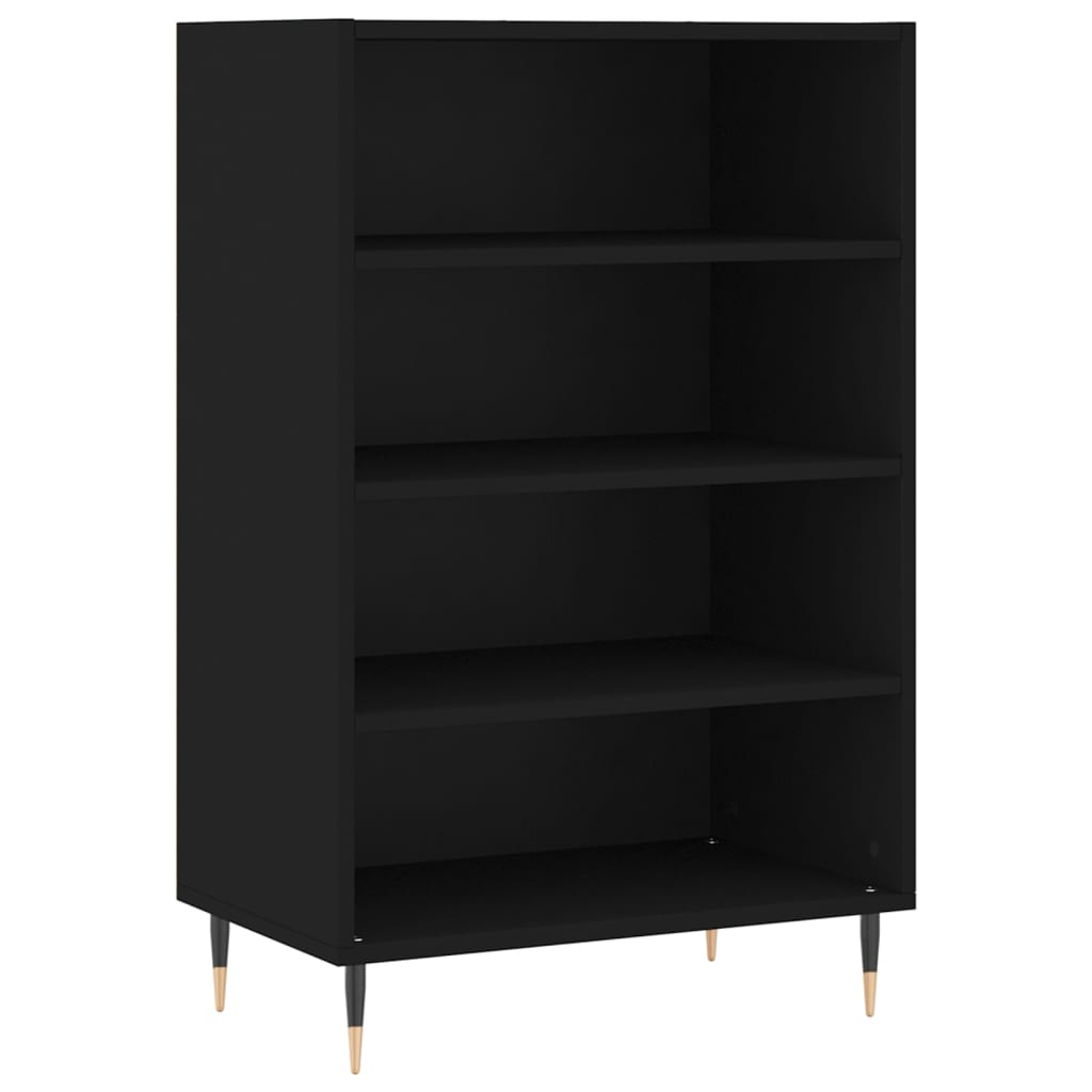 Buffet haut noir 57x35x90 cm bois d'ingénierie - XIOS