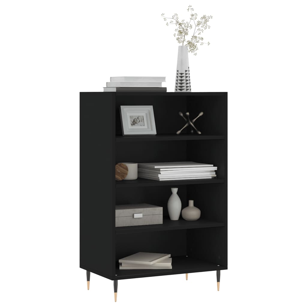 Buffet haut noir 57x35x90 cm bois d'ingénierie - XIOS