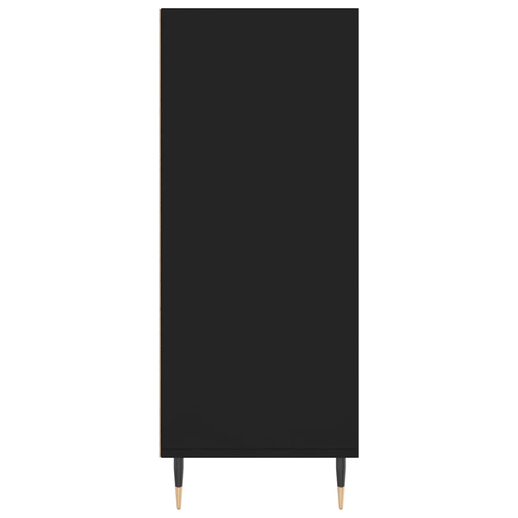 Buffet haut noir 57x35x90 cm bois d'ingénierie - XIOS