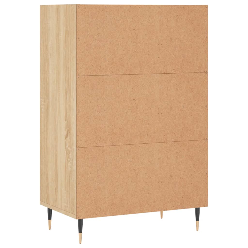 Buffet haut chêne sonoma 57x35x90 cm bois d'ingénierie - XIOS