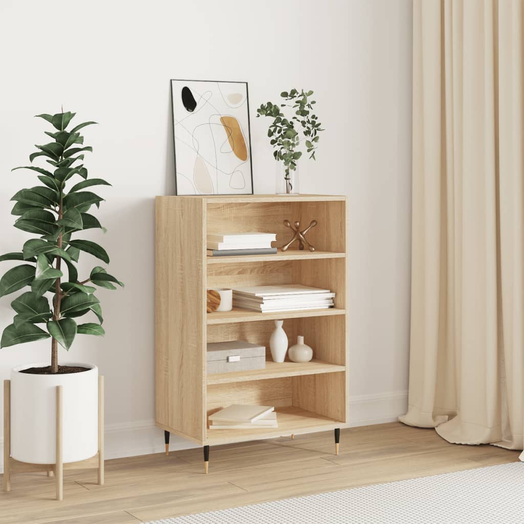 Buffet haut chêne sonoma 57x35x90 cm bois d'ingénierie - XIOS