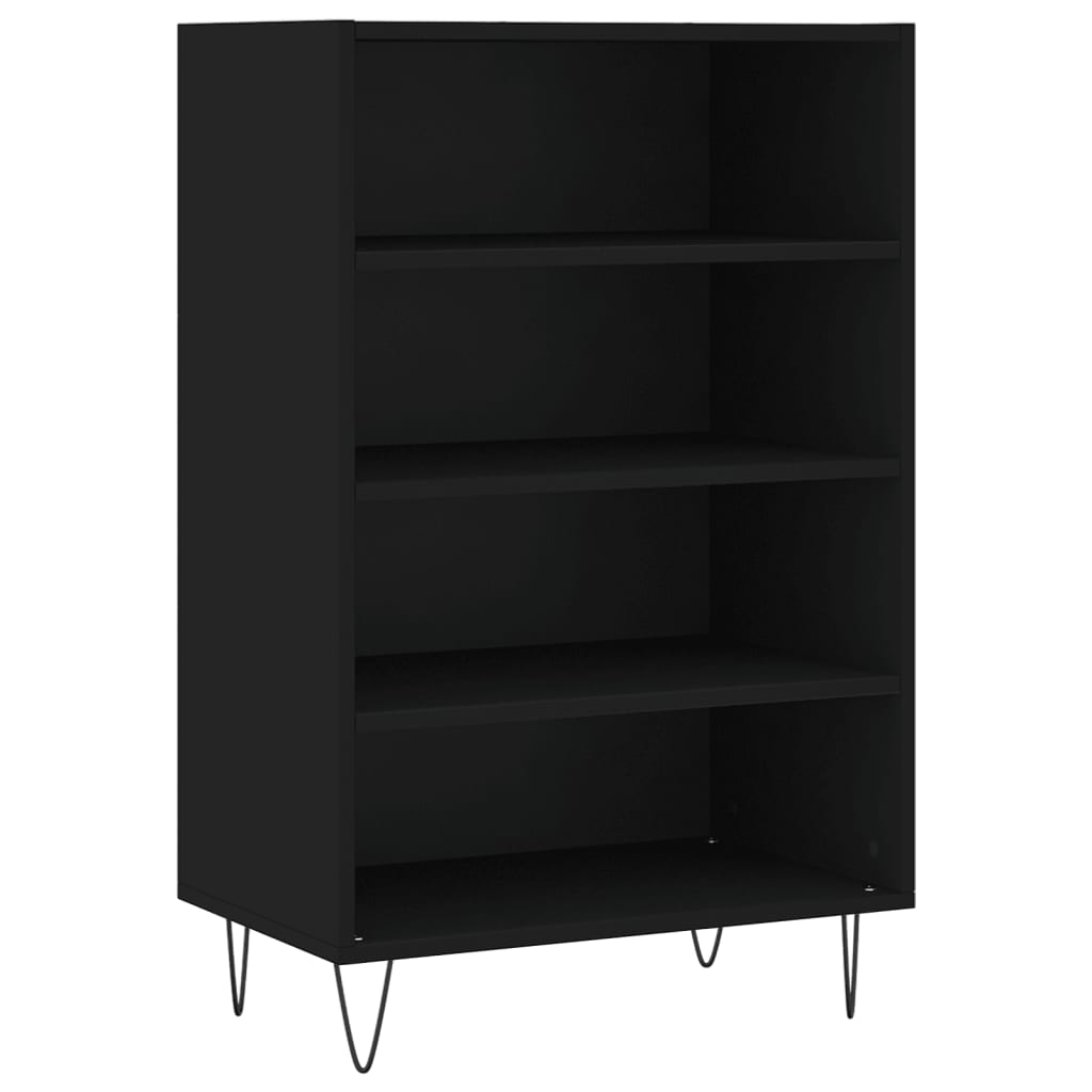Buffet haut noir 57x35x90 cm bois d'ingénierie - XIOS