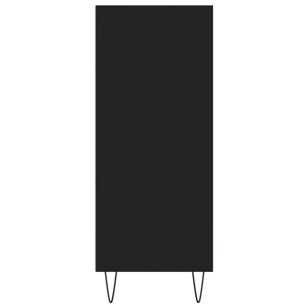Buffet haut noir 57x35x90 cm bois d'ingénierie - XIOS