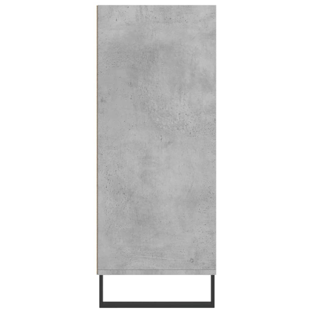 Buffet haut gris béton 57x35x90 cm bois d'ingénierie - XIOS