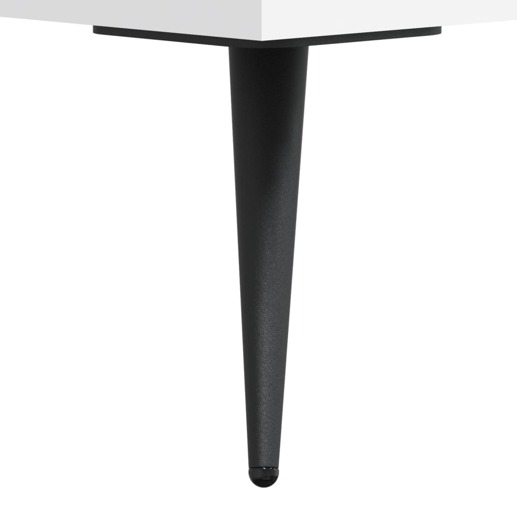 Table de chevet blanc 40x35x47,5 cm bois d’ingénierie - XIOS