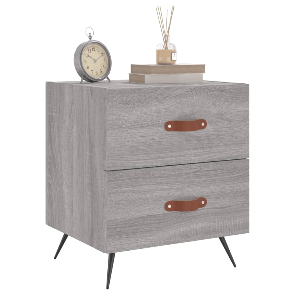 Tables de chevet 2 pcs sonoma gris 40x35x47,5 cm - XIOS