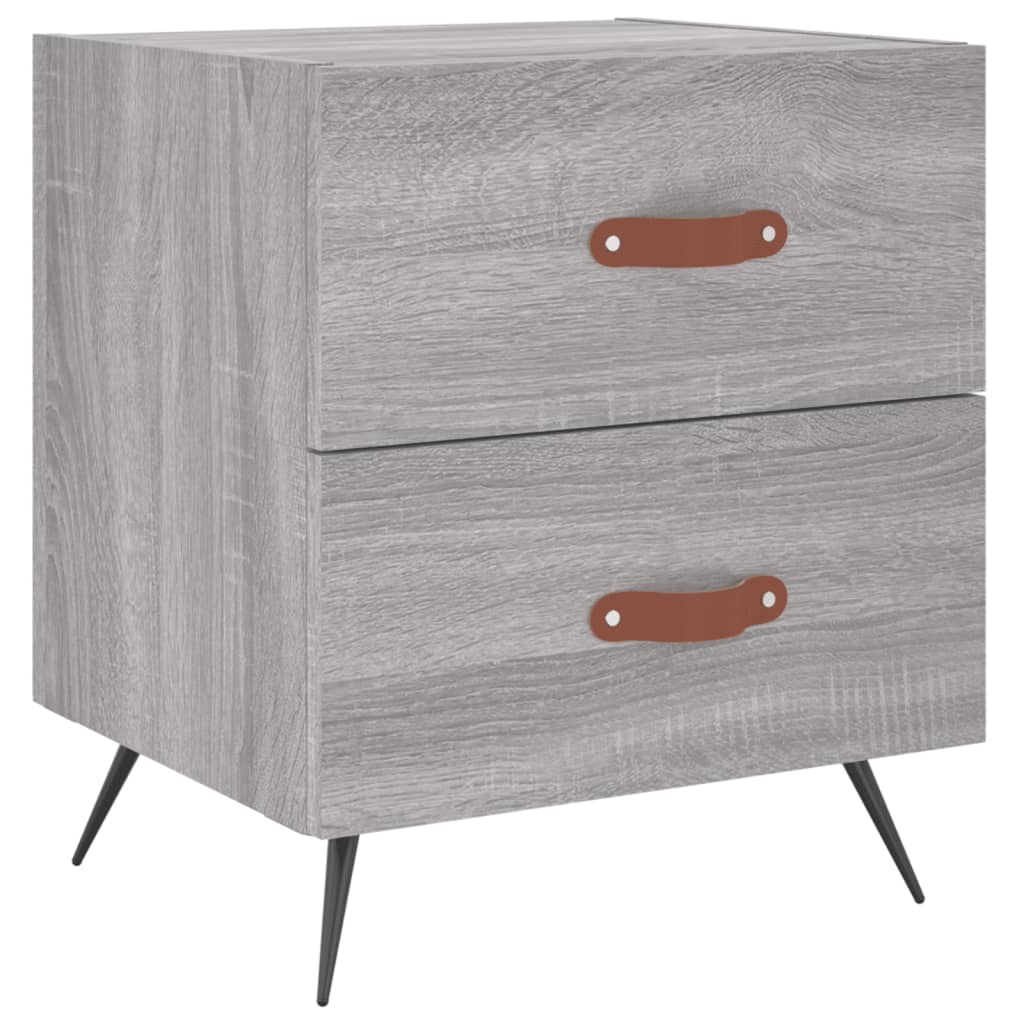 Tables de chevet 2 pcs sonoma gris 40x35x47,5 cm - XIOS