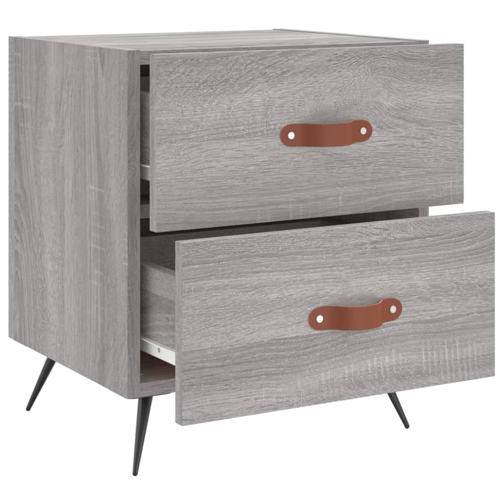 Tables de chevet 2 pcs sonoma gris 40x35x47,5 cm - XIOS