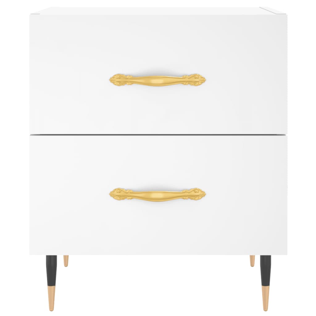 Tables de chevet 2 pcs blanc 40x35x47,5 cm bois d’ingénierie - XIOS