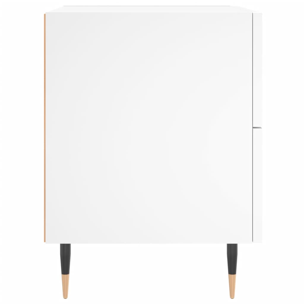 Tables de chevet 2 pcs blanc 40x35x47,5 cm bois d’ingénierie - XIOS