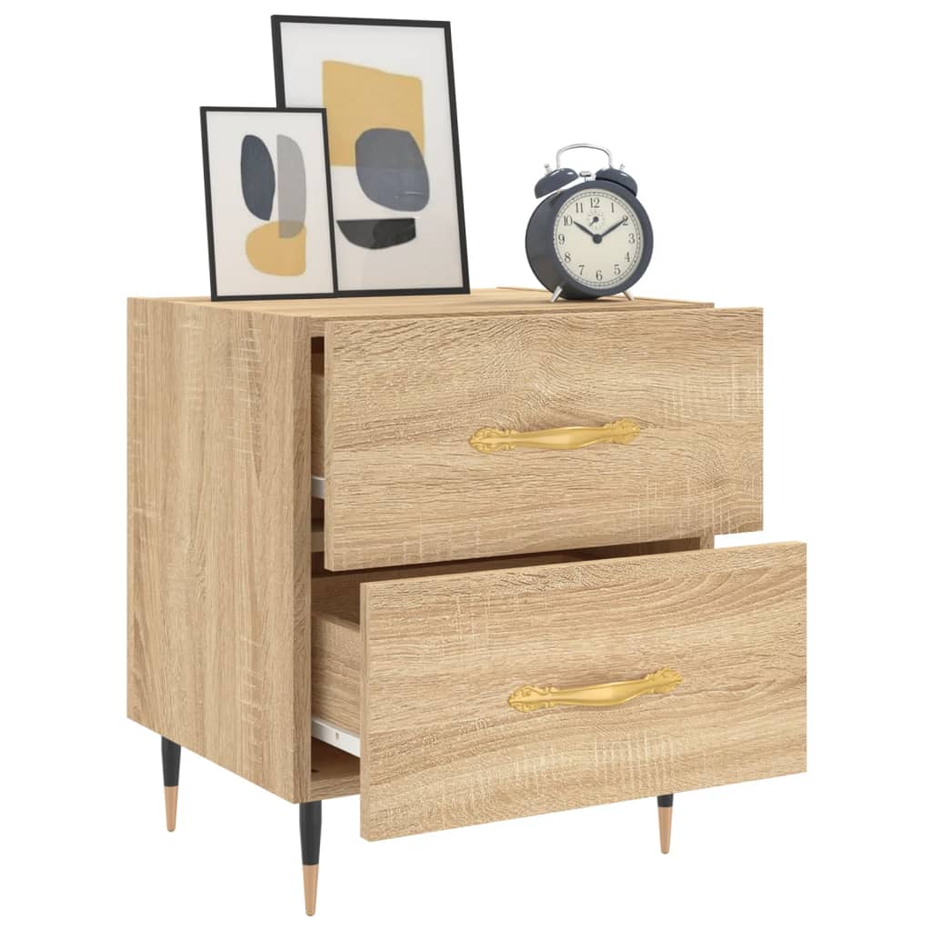 Tables de chevet 2 pcs chêne sonoma 40x35x47,5 cm - XIOS