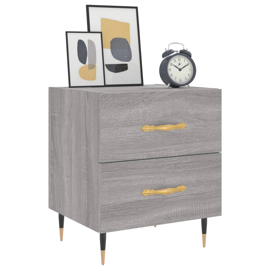 Tables de chevet 2 pcs sonoma gris 40x35x47,5 cm - XIOS