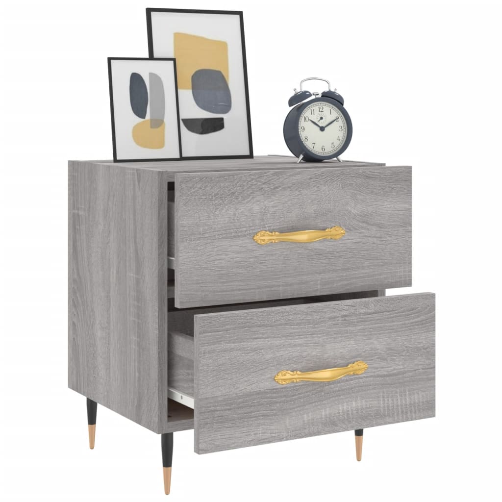 Tables de chevet 2 pcs sonoma gris 40x35x47,5 cm - XIOS