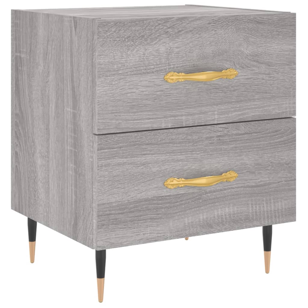 Tables de chevet 2 pcs sonoma gris 40x35x47,5 cm - XIOS
