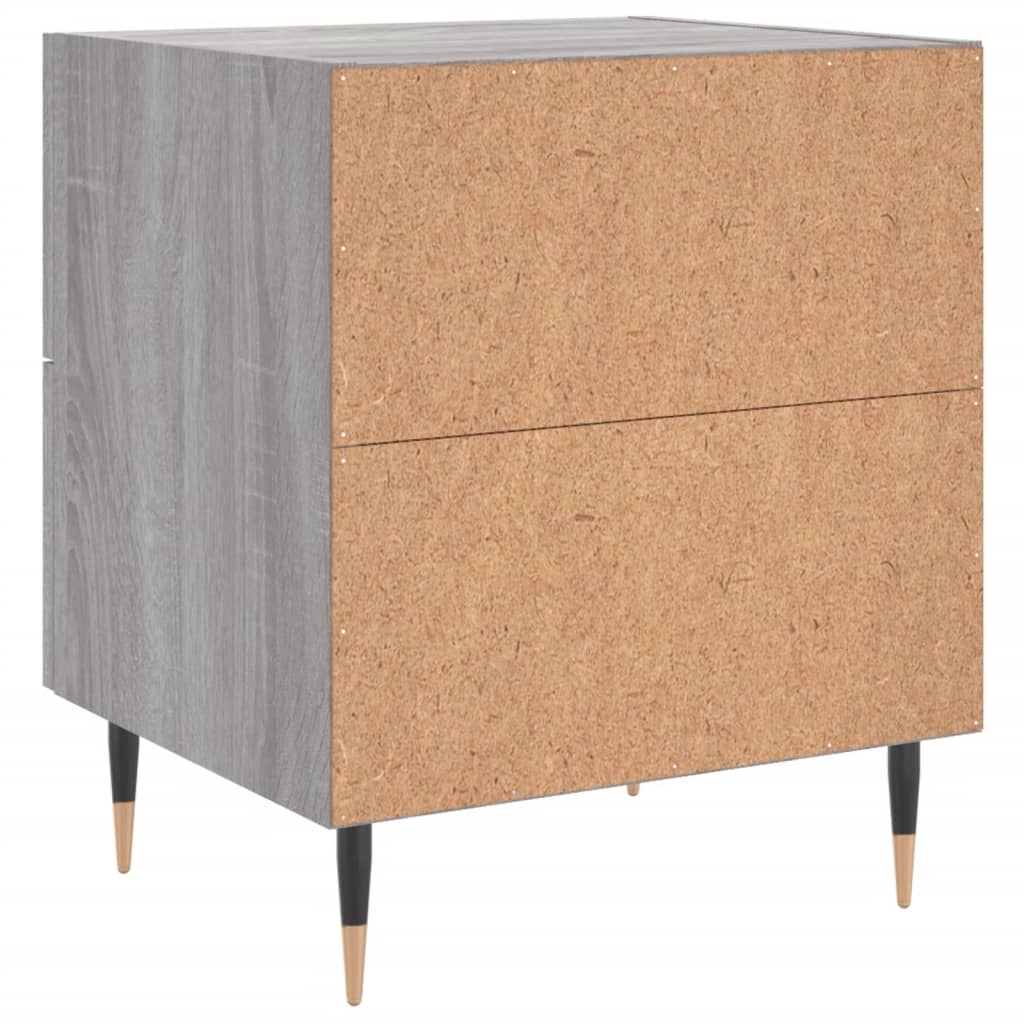 Tables de chevet 2 pcs sonoma gris 40x35x47,5 cm - XIOS
