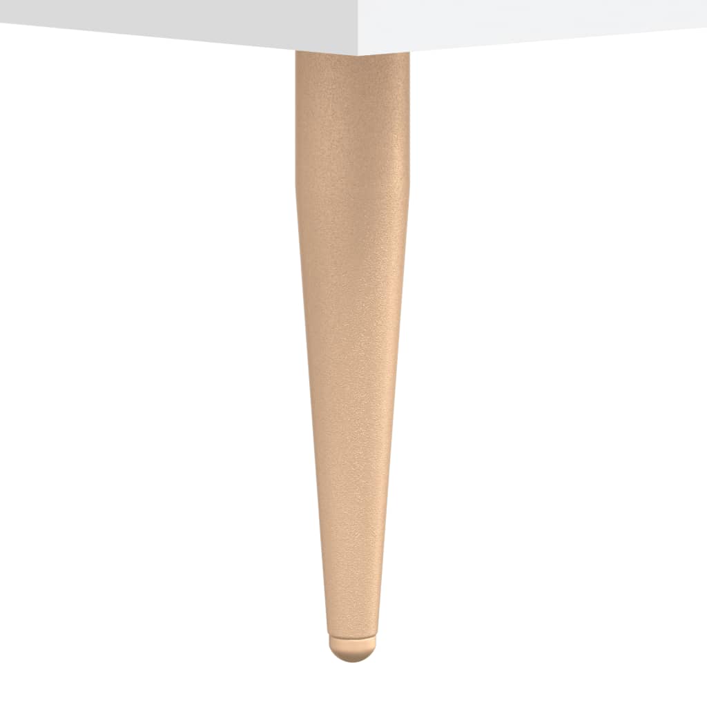 Table de chevet blanc 40x35x47,5 cm bois d’ingénierie - XIOS