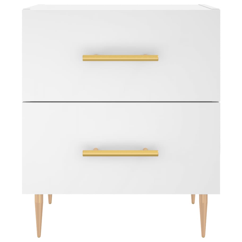 Tables de chevet 2 pcs blanc 40x35x47,5 cm bois d’ingénierie - XIOS