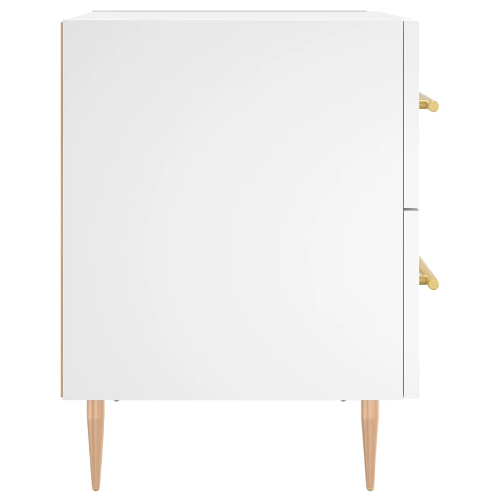 Tables de chevet 2 pcs blanc 40x35x47,5 cm bois d’ingénierie - XIOS