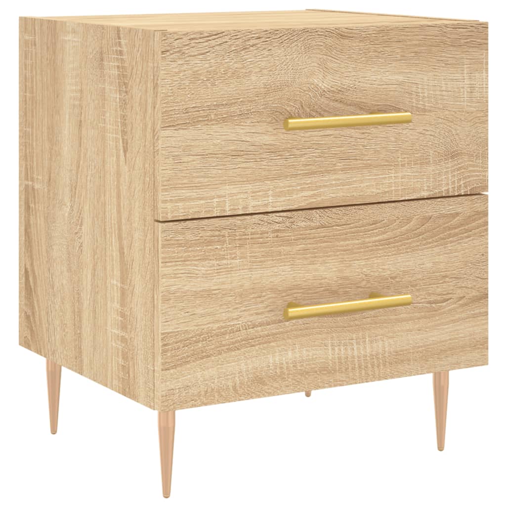 Table de chevet chêne sonoma 40x35x47,5 cm bois d’ingénierie - XIOS