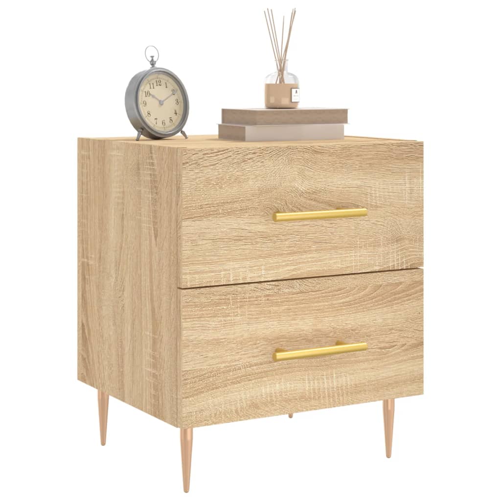 Tables de chevet 2 pcs chêne sonoma 40x35x47,5 cm - XIOS