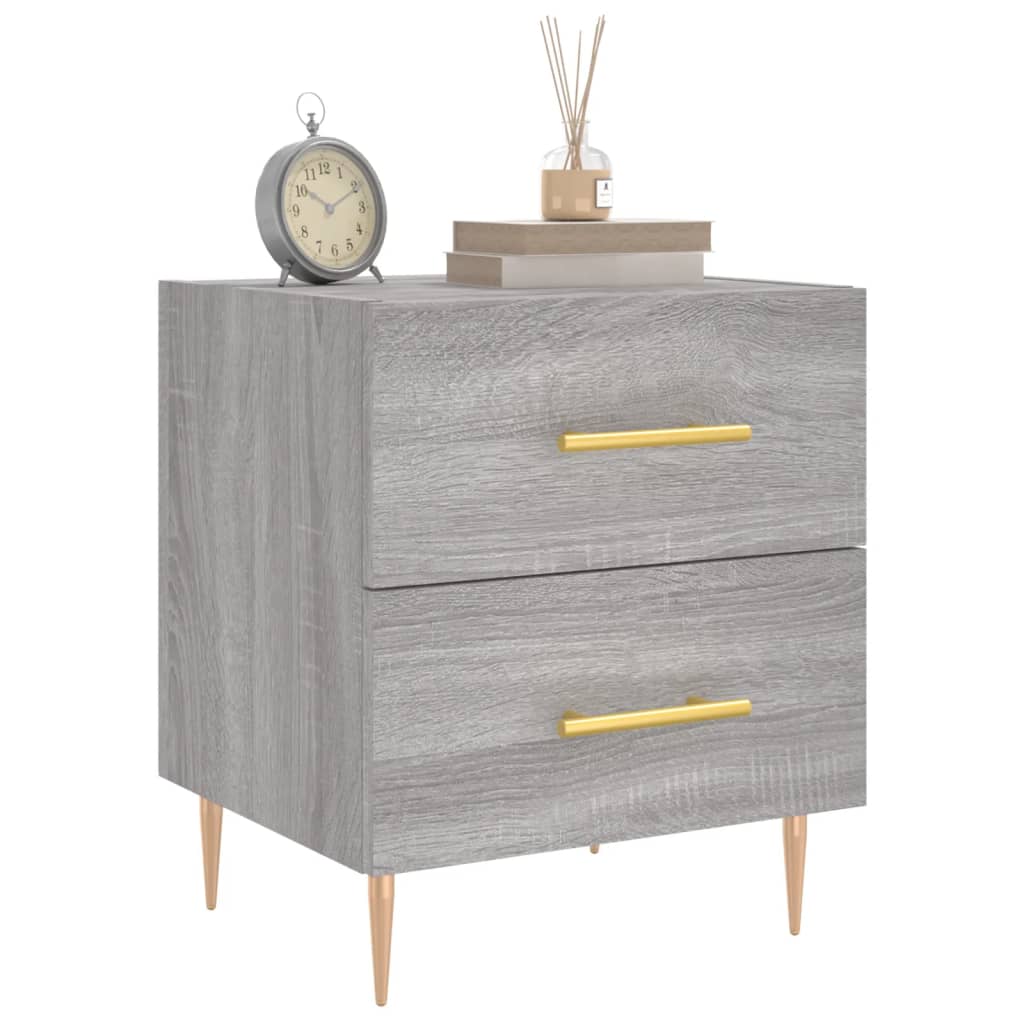 Tables de chevet 2 pcs sonoma gris 40x35x47,5 cm - XIOS