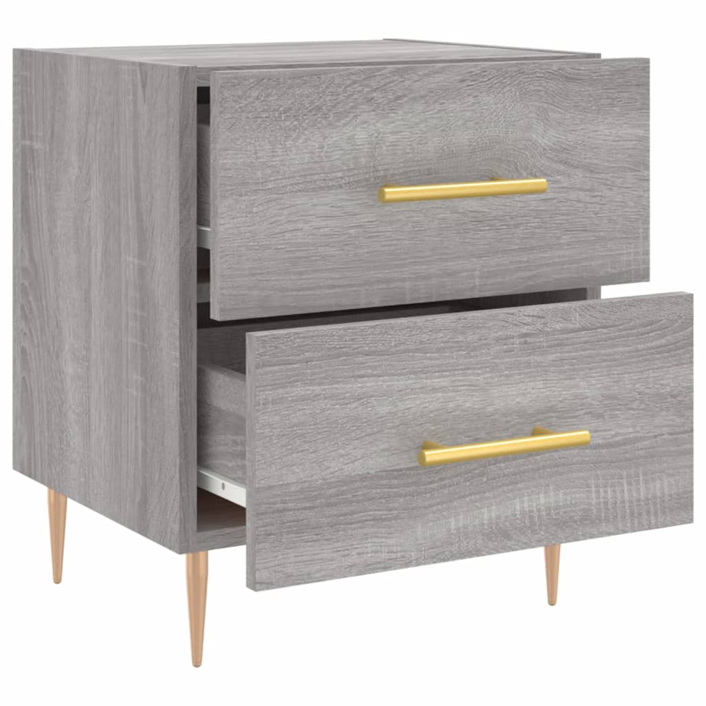 Tables de chevet 2 pcs sonoma gris 40x35x47,5 cm - XIOS