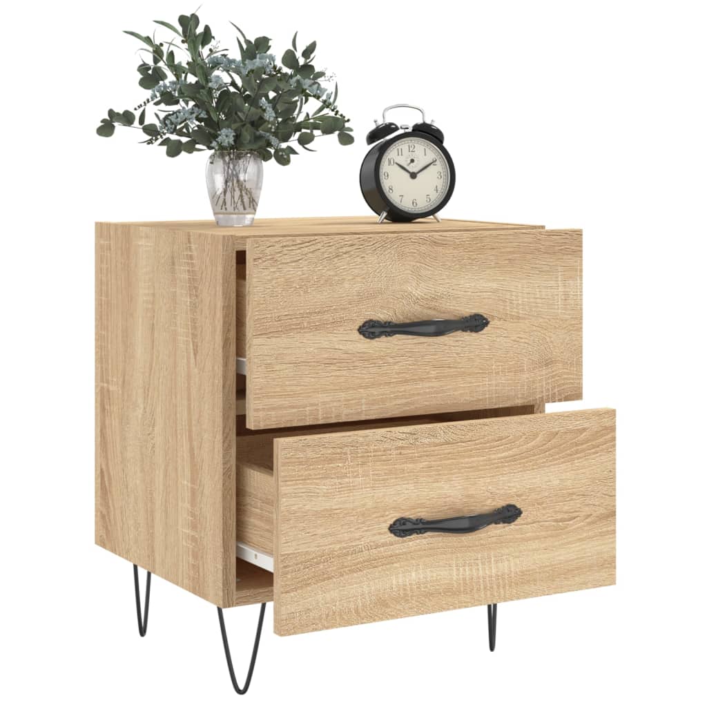 Tables de chevet 2 pcs chêne sonoma 40x35x47,5 cm - XIOS