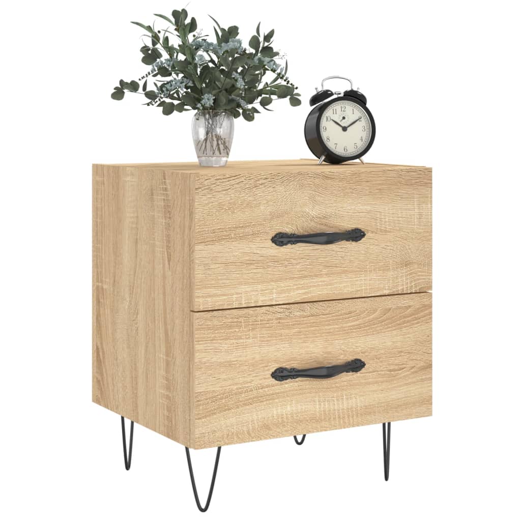 Tables de chevet 2 pcs chêne sonoma 40x35x47,5 cm - XIOS