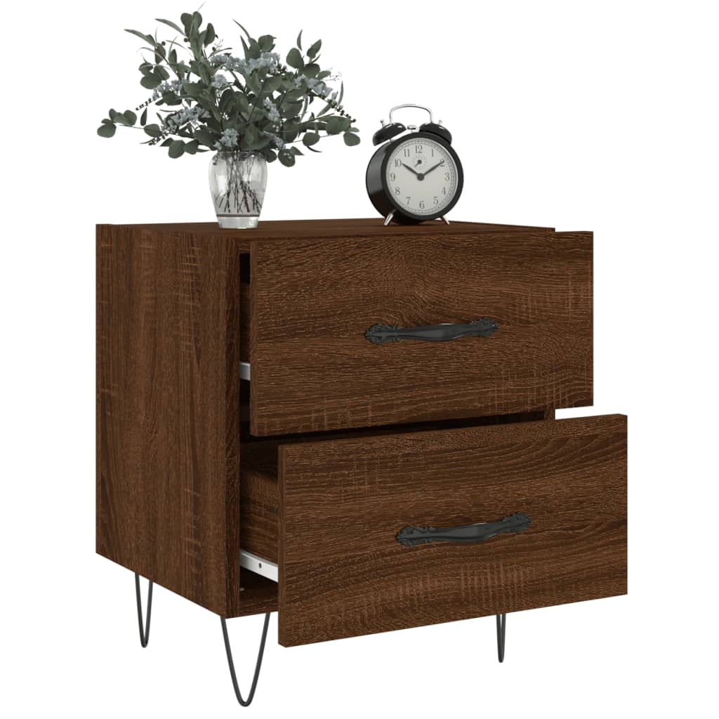 Tables de chevet 2 pcs chêne marron 40x35x47,5 cm - XIOS